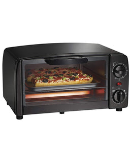 Hamilton Beach Proctor Silex 4-Slice Toaster Oven, Black (31118R), One Size,