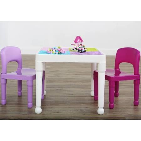 Huck Kids 3 Piece Activity Table and Chair Set